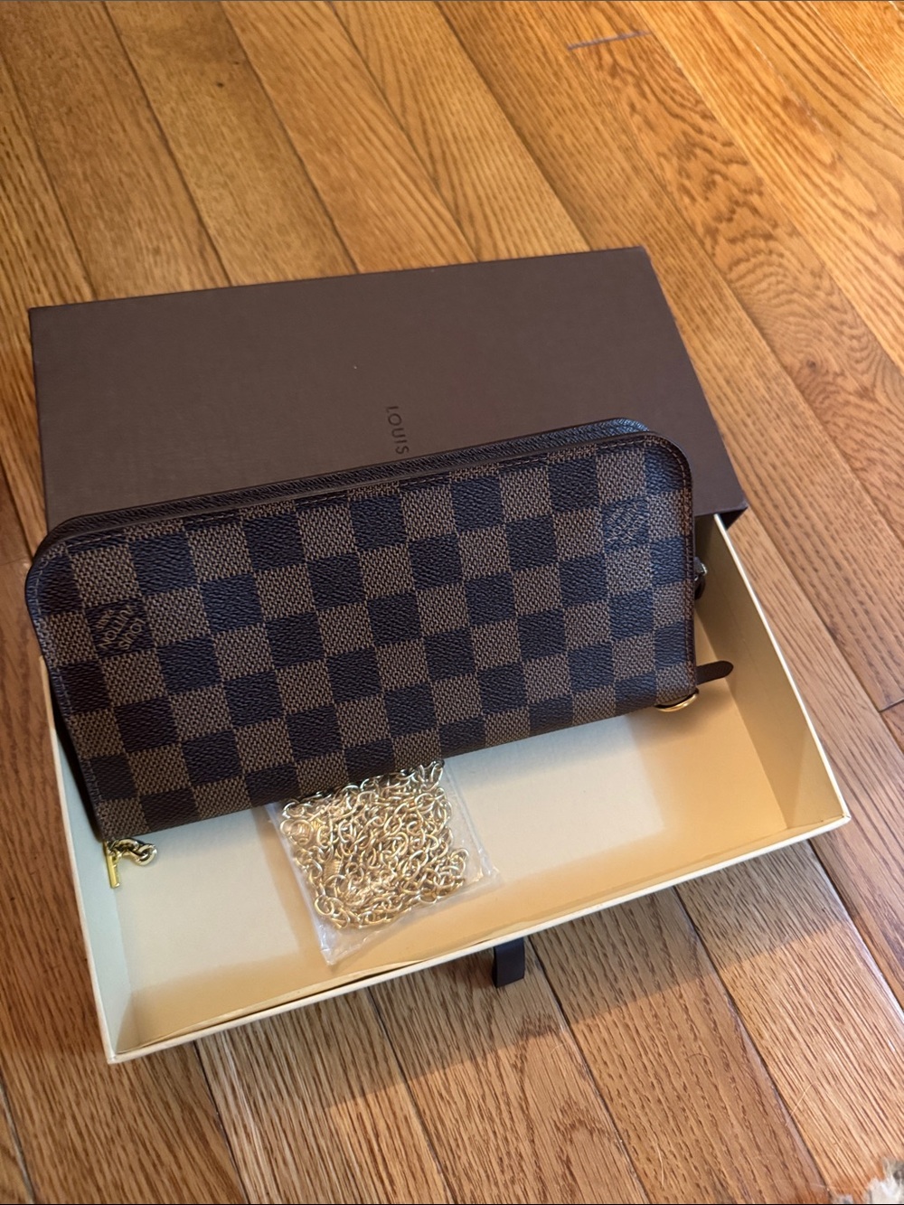 Louis Vuitton Brown Damier Ebene Insolite Wallet